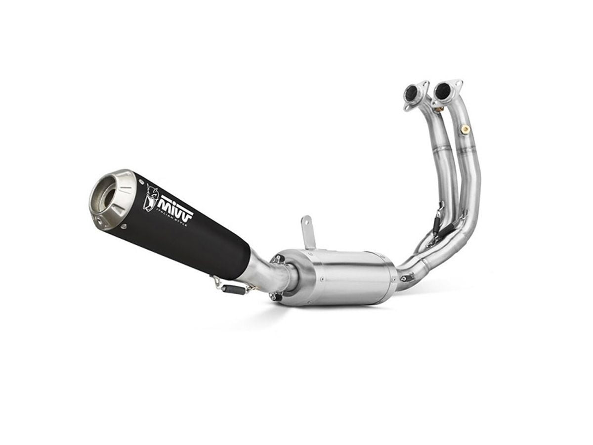 MIVV X-M1 BLACK STAINLESS STEEL HIGH SLIP-ON FULL SYSTEM YAMAHA MT-09/FZ-09 2021-2023