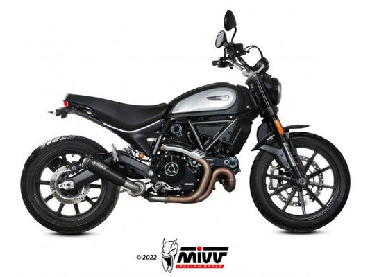 MIVV X-M1 BLACK STEEL SILENCER DUCATI SCRAMBLER 800 ICON 2021-2022 NOT APPROVED