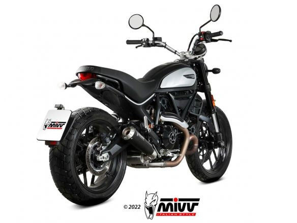 MIVV X-M1 BLACK STEEL SILENCER DUCATI SCRAMBLER 800 ICON 2021-2022 NOT APPROVED