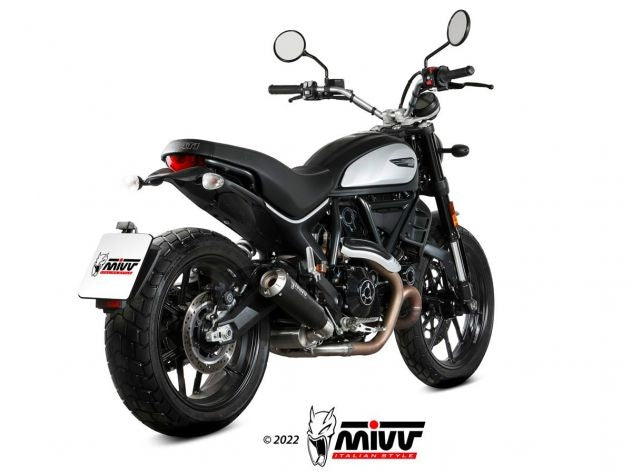 MIVV X-M1 BLACK STEEL SILENCER DUCATI SCRAMBLER 800 ICON 2021-2022 NOT APPROVED