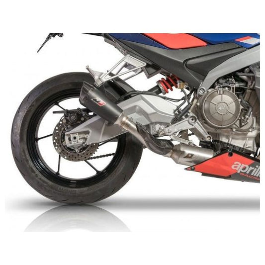 QD Exhaust Gunshot Dark Complete Uitlaatsysteem voor Aprilia RS 660 (2020-2023)