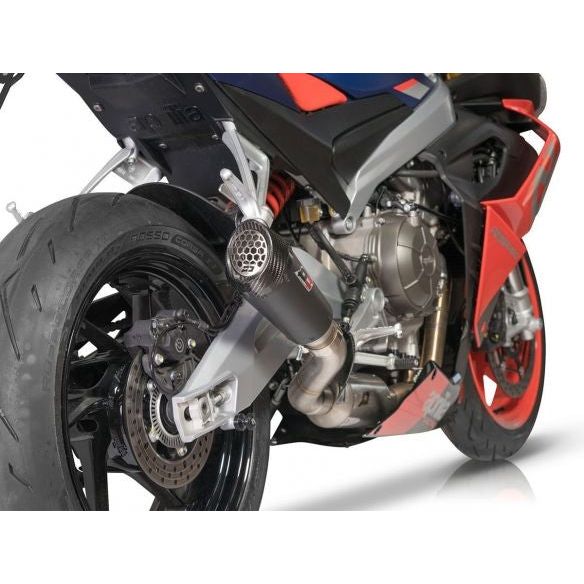 QD Exhaust Gunshot Dark Complete Uitlaatsysteem voor Aprilia RS 660 (2020-2023)