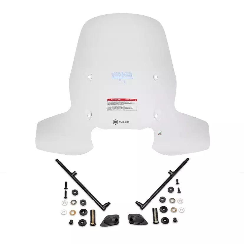 Windscreen Piaggio Beverly 300-400 (vanaf 2022) Set Compleet met Montagebeugels – Origineel