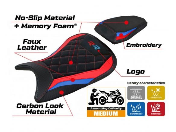 SEAT COVER WAAL VELVET COMFORT SYSTEM BMW S 1000 RR 2019-2024