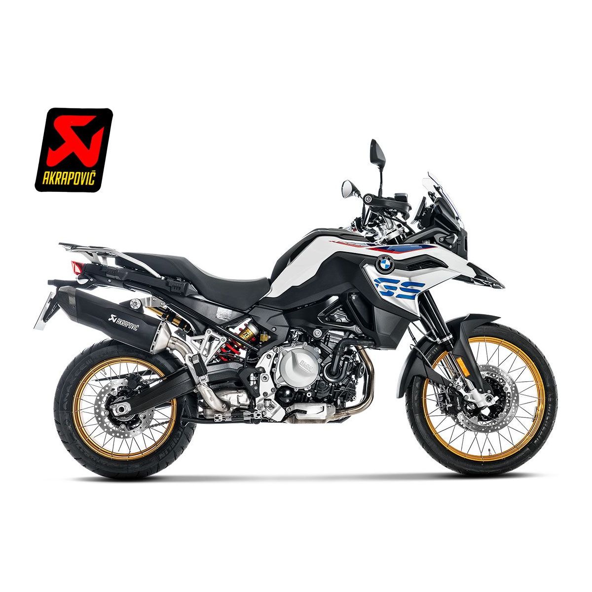 DEMPER AKRAPOVIC TITANIUM ZWART BMW F 850 GS / AVONTUUR 2018-2023