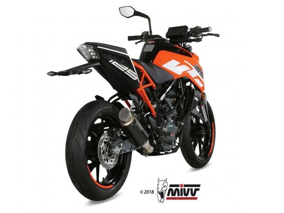 SILENCER MIVV GP PRO STAINLESS STEEL BLACK KTM 125 DUKE 2017-2020