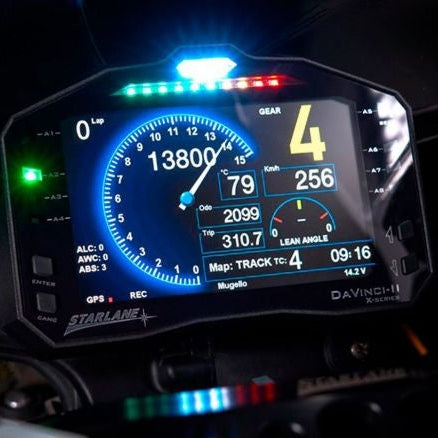 STARLANE DAVINCI II S X-SERIES DISPLAY LAPTIMER GPS BMW S 1000 RR 2009-2014