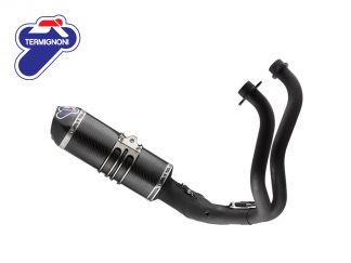 COMPLETE EXHAUST 2X1 MIVV OVAL CARBON-CARBON YAMAHA MT-07 / FZ-07 2014-2024