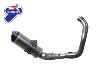 COMPLETE EXHAUST 2X1 MIVV OVAL CARBON-CARBON YAMAHA MT-07 / FZ-07 2014-2024