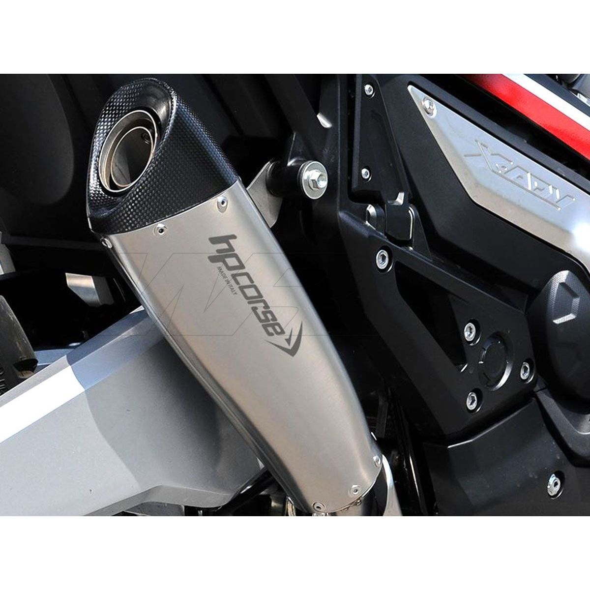 HPCORSE EVOXTREME ITLAAT SLIP-ON INOX GREY RACING FOR HONDA XADV 750 2017>