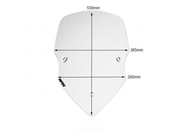 WINDSCREEN INTERMEDIO TRASPARENT WRS DUCATI MULTISTRADA V2 2022-2024