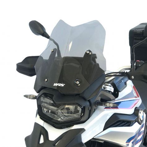 WRS Dark Smoke Touring Windscherm + Montagekit voor BMW F850GS Adventure 2018-2023