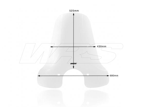 WINDSCREEN TOURING TRANSPARENT WRS PIAGGIO VESPA GTS 300 2014-2019