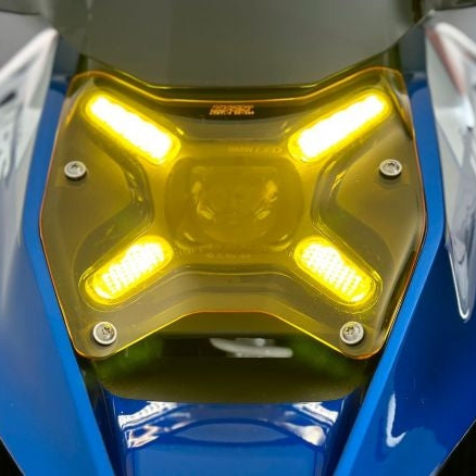 WRS YELLOW FLUO LIGHTHOUSE PROTECTION LENS BMW R 1300 GS 2023-2024