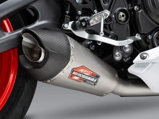 COMPLETE EXHAUST 2x1 MIVV DELTA RACE STEEL BLACK YAMAHA MT-07 2014-2020