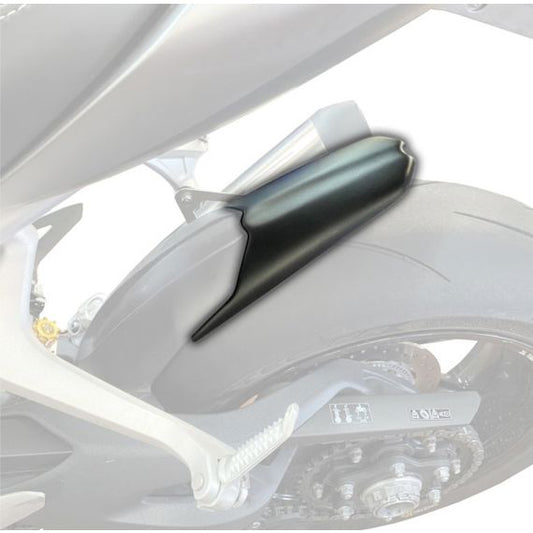 Achterspatbord verlenger mat zwart voor het originele spatbord Triumph Speed Triple 1200 RR/RS