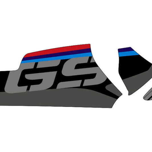 Cardan protection sticker Uniracing BMW R1200GS/ADV / BMW R1250GS/ADV zwart