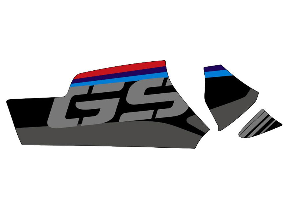 Cardan protection sticker Uniracing BMW R1200GS/ADV / BMW R1250GS/ADV zwart