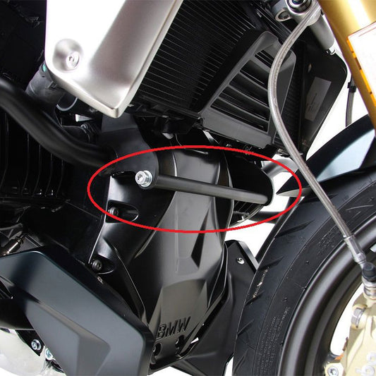 Verbindingsbeugel zilver voor valbeugel Hepco&Becker BMW R1250GS '18-23