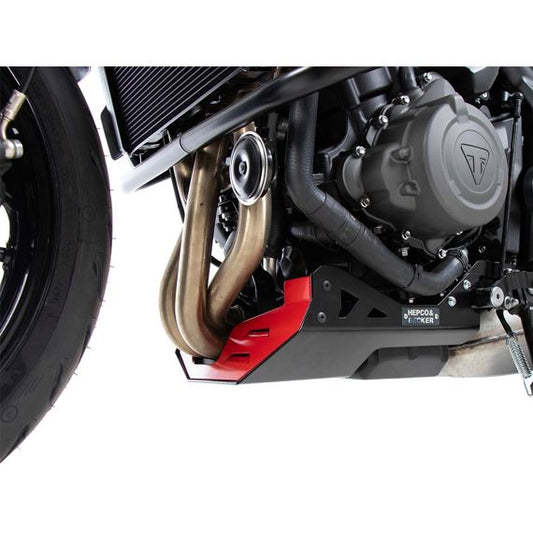 Carterplaat zwart/rood Hepco&Becker Triumph Trident 660 '21-