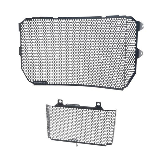 Radiator/oliekoeler cover set zwart Evotech Performance Yamaha MT-10 '16-21
