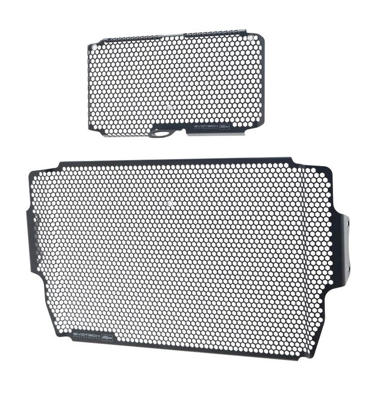 Radiator/oliekoeler cover set zwart Evotech Performance Ducati Multistrada V2 '22-
