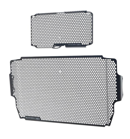 Radiator/oliekoeler cover set zwart Evotech Performance Ducati Multistrada V2 '22-