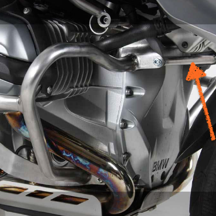 Valbeugel verbindingsbeugel Hepco&Becker RVS BMW R1200GS LC '13-