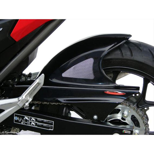Achterspatbord sport-line zwart met zilver gaas Honda NC700S/X/D / NC750S/X