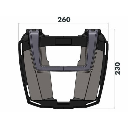 Topdrager zwart Easyrack Hepco&Becker Suzuki GSX-S1000GT '22-