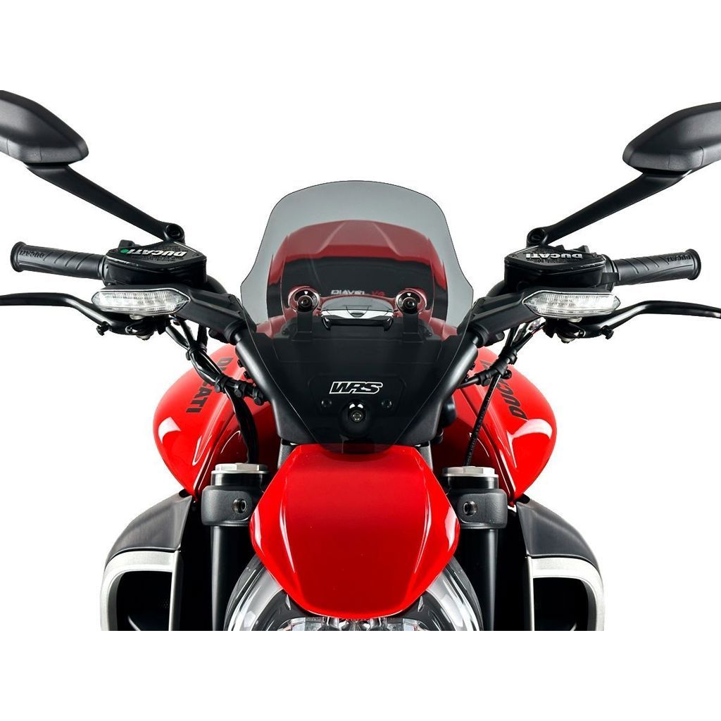 Windscherm sport WRS donker getint Diavel V4