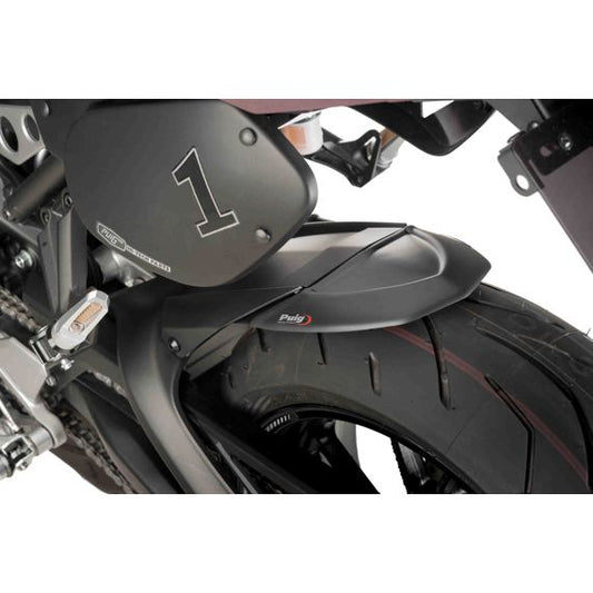 Achterspatbord verlenger mat zwart voor het originele spatbord Triumph Trident 660 '21-