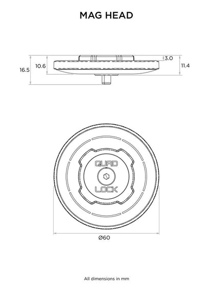 QUAD LOCK MAG Standard Head
