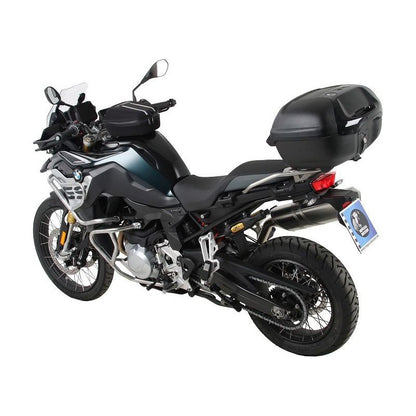 Topdrager zwart Alurack Hepco&Becker BMW F800GS '24- (voor op orig. RVS rek)