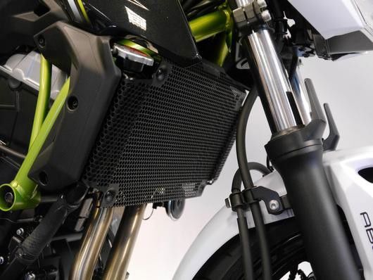 Radiatorcover zwart Evotech Performance Kawasaki Z650 '17-