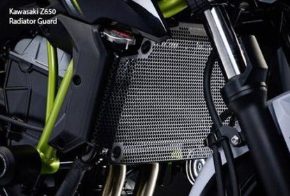 Radiatorcover zwart Evotech Performance Kawasaki Z650 '17-