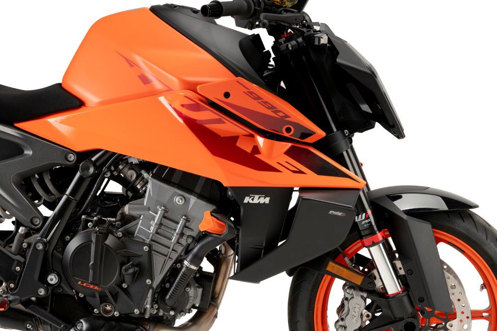 Side Spoiler Downforce Naked van Puig voor de KTM 990 Duke '24- carbon look