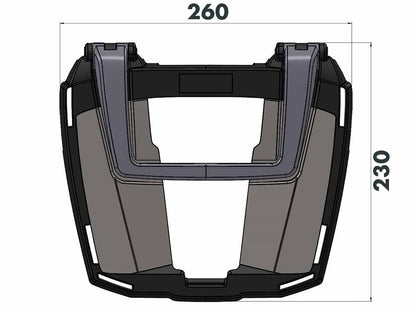Topdrager zwart Easyrack Hepco&Becker BMW R1300GS '23-