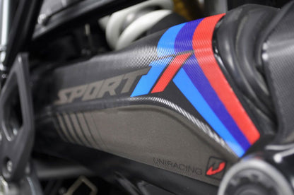 Cardan protection sticker Uniracing BMW R1200GS / Adventure -'13 sport zwart