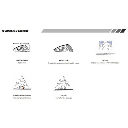 Sliders Puig model Pro 2.0 Honda CB500F / CB500X '13-22