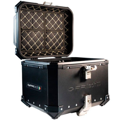 Topkoffer ALPI-TECH 35L zwart met universele bevestigingsplaat