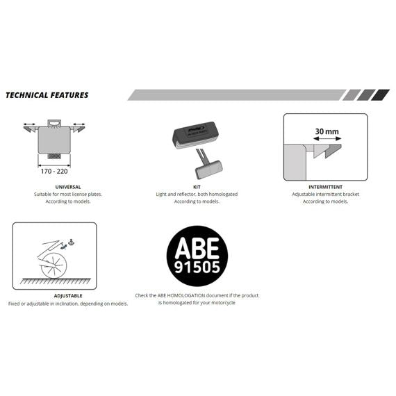 Kentekenplaathouder Puig Yamaha MT-07 / Y-AMT '25-