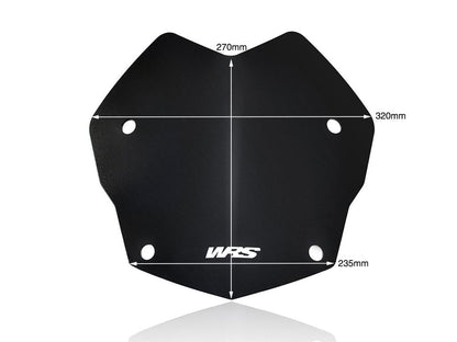 Vervangingsruit model rally WRS BMW R1200GS '13-17 / R1250GS '18-23 mat zwart