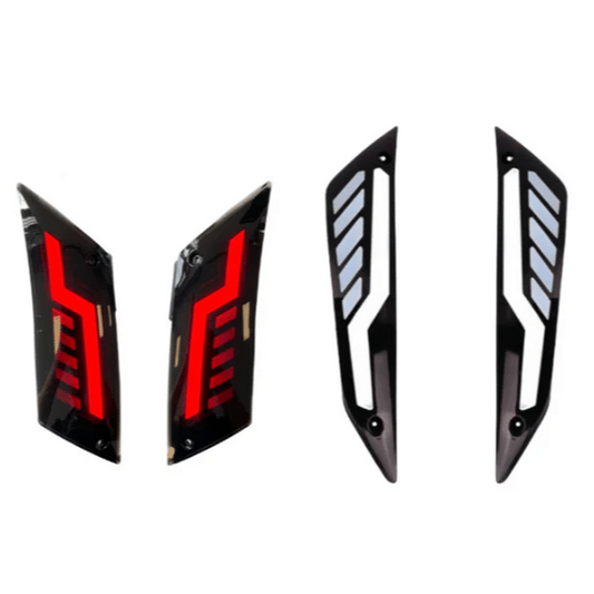Piaggio ZIP | LED Knipperlicht Set | Bliksem | Smoke Voor- en Achter