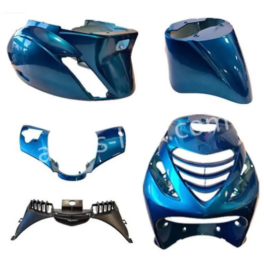 Kappenset High Gloss Ice (Candy) Blue | Piaggio ZIP 2000/SP Modellen