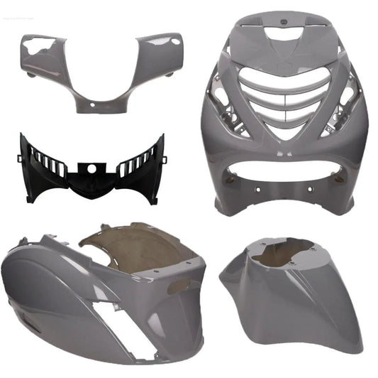 Kappenset High Gloss Nardo Grey | Piaggio ZIP 2000/SP Modellen