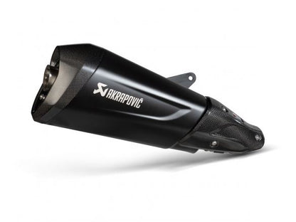 AKRAPOVIC BLACK STAINLESS STEEL SLIP-ON SILENCER VESPA GTS 300 2021-2024
