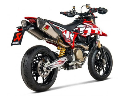 AKRAPOVIC PAIR OF SLIP ON TITANIUM SILENCER DUCATI HYPERMOTARD 698 MONO / RVE 2024