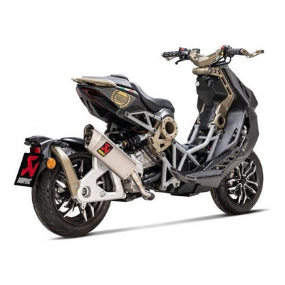 Akrapovic Titanium Slip-On Demper voor Italjet Dragster 125 (2021-2024)