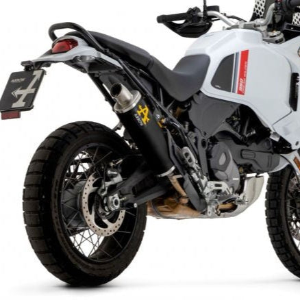 APPROVED ARROW INDY RACE BLACK ALUMINUM SILENCER DUCATI DESERT X 2022-2024